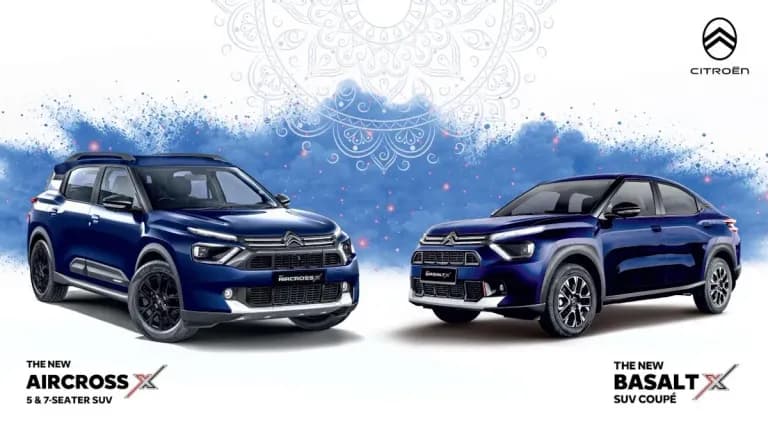 Citroen Expands India Lineup with New AircrossX, BasaltX, and e-C3X Variants
