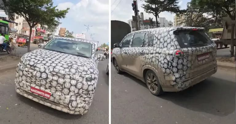 Toyota Innova Hycross Facelift Spotted Testing in India